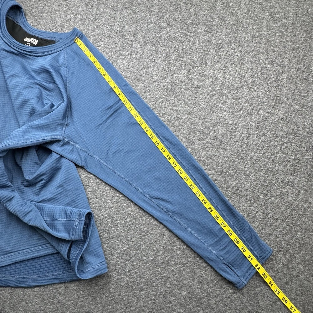 Duluth Trading Company Baselayer Men 3XL Blue Grid Fleece‎ Long Sleeve Polartec - Picture 8 of 14